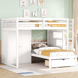 Bunk Bed With Wardrobe, Drawers