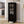 Black Tall Storage Cabinet with Glass Door & 2 Drawers