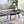 Landon - Coffee Table With Glass Marble Texture Top And Bent Wood Design
