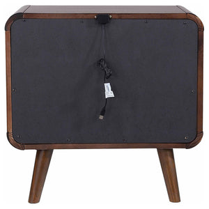 2 Drawer Nightstand - Walnut