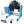 Heavy Duty Rotary Welding Positioner Turntable Table With Manual Tilt And 3 Jaw Lathe Chuck - Blue
