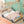 Twin Size Car Bed & Pillow, Ceiling Cloth And LED - Natural