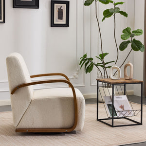 Swivel Accent Rotatable Ergonomic Single Chair For Living Room