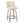 Toriano - Contemporary Fixed Height Counter Stool With Swivel & Round Footrest (Set of 2)