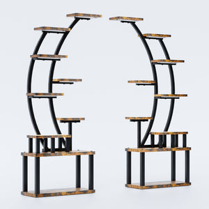 9 Tiered Indoor Plant Stand With 5 Adjustable Grow Lights