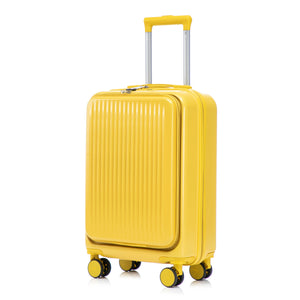 14'/20' 2-Piece ABS Spinner Wheel Luggage Set with Combination Lock