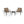Modern Outdoor Chat Set: 2 Rattan Chairs with Side Table
