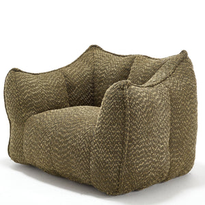 Comfortable Chenille Sofa Chairs With Highly Resilient Foam