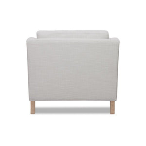 Chair With High Track Arms - Beige