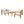 Outdoor 4-Seater Acacia Wood Patio Chat Set, Beige + Natural