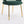 Velvet Fabric Dining Chair with Curved Backrest and Golden Metal Legs