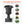 Plastic Urn Planters, 15.8 x 26.4 Inch, 2 Pack
