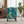 Modern Accent Chair with Retro Wood Legs - Floral