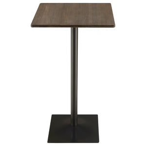 Staccato - 3 Piece Square Bar Table Set - Dark Brown