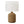 23'' Brown Rattan Table Lamp with Beige Shade