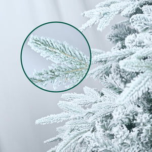 4ft Pre-Lit Flocked Artificial Christmas Tree