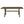 Carbon - Rectangular Dining Table With X Base Design - Brown