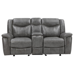Carmen - Cool Motion Loveseat With Storage, With Reclining Function And Built In Storage - Gray