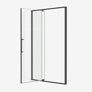 50-54"W x 74"H Pivot Shower Door with Matte Tempered Glass Finish
