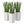 Spacious Plant Pots, Plants Box Set of 3, Tall Planters Box