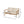 Outdoor Acacia Wood Loveseat with Coffee Table, Light Teak Frame