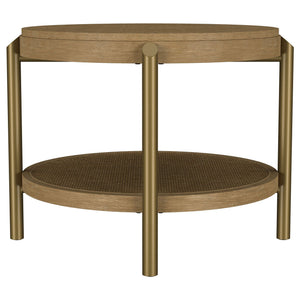 Benson - Round Table With Storage Shelf