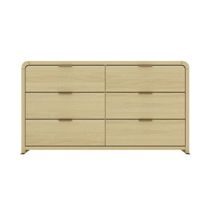 Grace - Double Dresser With 6 Drawers - Oak