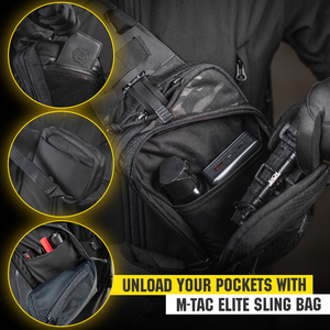 M-Tac Sling Pistol Bag with Loop Panel Elite - TRAPSKI
