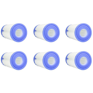 Intex 15ft x 15ft x 48in Above Ground Pool Set & Filter Pump Cartridge(6 Pack)