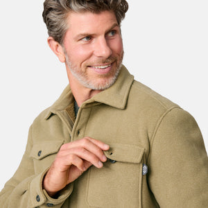 Men's Sueded Tundra Fleece Shirt Jacket