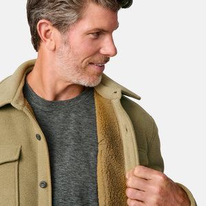 Men's Sueded Tundra Fleece Shirt Jacket