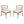 Outdoor Dining Chairs Set of 2, Acacia Wood Patio Chairs