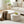 Modern Upholstered Round Coffee Table For Living Room (Set of 2)