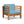 Outdoor Acacia Wood Patio Chair With Fabric Cushion