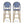 Outdoor PE Rattan French Barstool Set