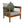 Acacia Wood Outdoor Club Chair with Handwoven Rope Accents