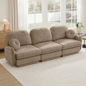 105" Chenille Cloud 3-Seater Sofa