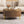 Modern Round Coffee Table with 2 Large Drawers Storage Accent Table