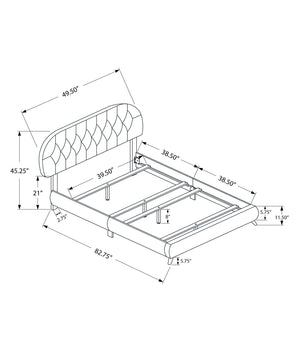Bed Upholstered Look