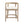 Modern Rubberwood Counter Stool Set With Upholstered Seats