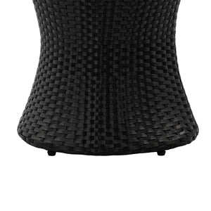 KONO Hourglass Rattan Table with No Glass Top