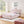 Queen Size Kids Upholstered Bed with Rabbit Ear Headboard & Storage