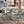 X Based Counter Height Dining Table - Aqua Blue