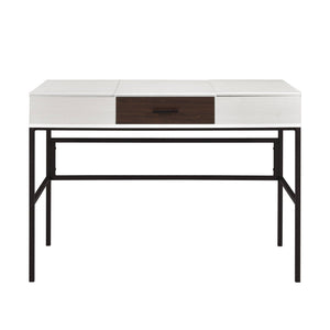 Verster - Writing Desk With USB - Black / Natural