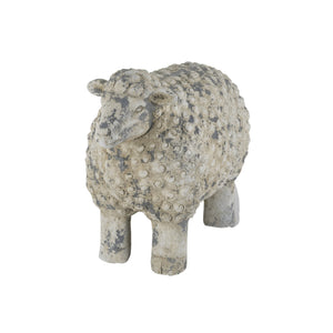 18x9.5x14" Magnesium Sheep Figurine with Weathered Finish