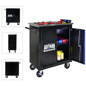Movable Lockable Double Door Partition Storage Locker