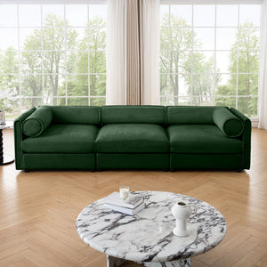 Stylish Sofa With Storage Seat And Cylindrical Backrest