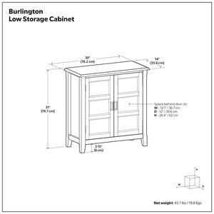 Burlington - Handcrafted Low Storage Cabinet