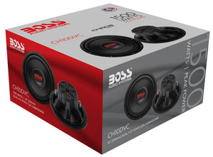 Boss CH10DVC 10" 1500W Car Subwoofer Audio DVC Power Sub Woofer 4 Ohm Stereo - TRAPSKI