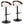Grotto - Contemporary Adjustable Barstool With Swivel With Rounded T Footrest (Set of 2)